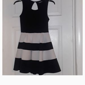 Black&White Striped Dress
